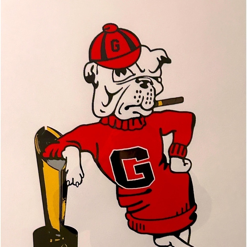 Professional Framed Leaning University of Georgia Bulldog Championship Art RSG - Picture 12 of 13